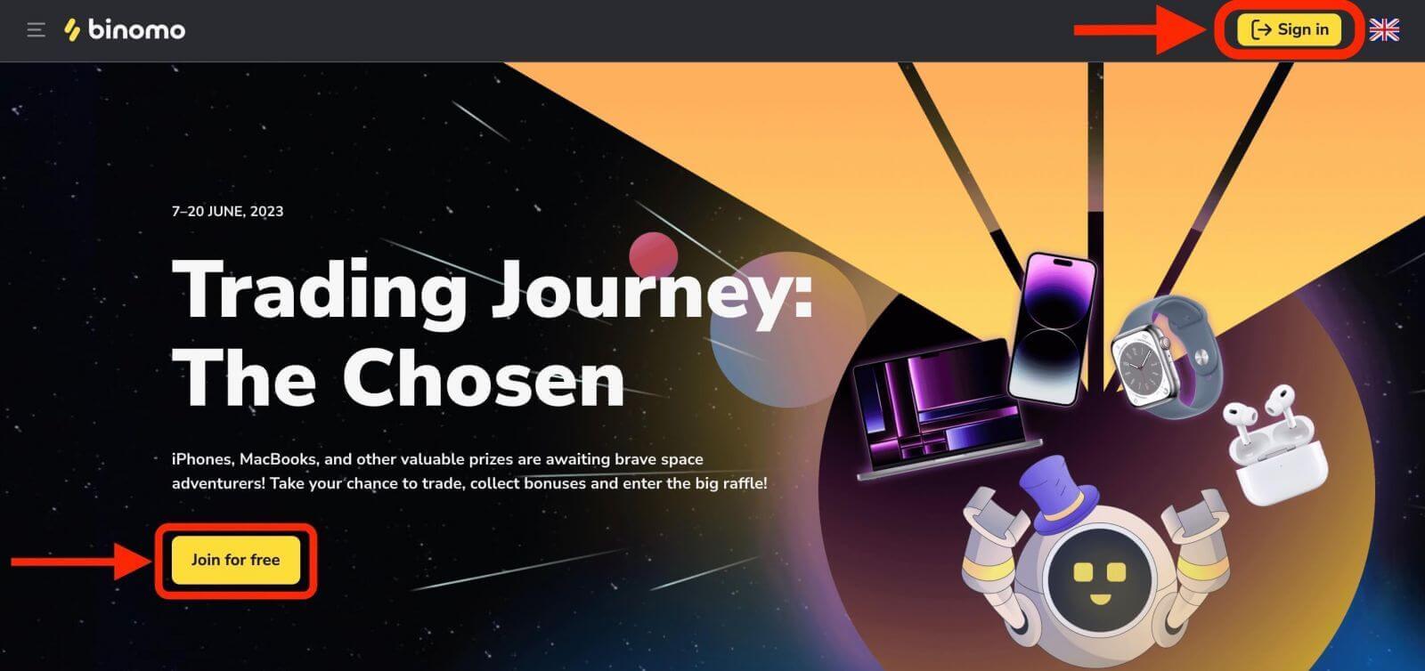 Đăng ký Binomo: Cách mở tài khoản và đăng ký