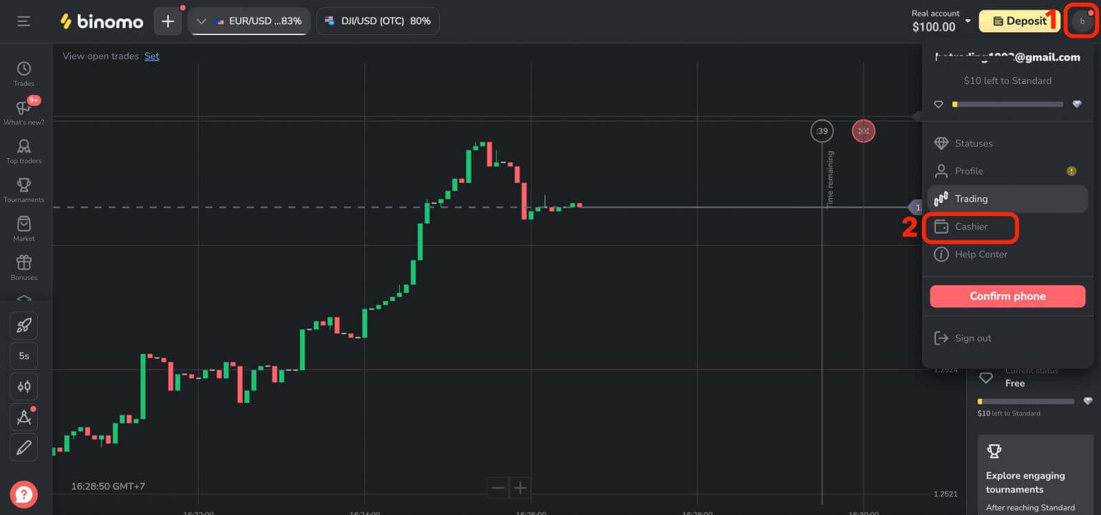 How to Trade and Withdraw on Binomo